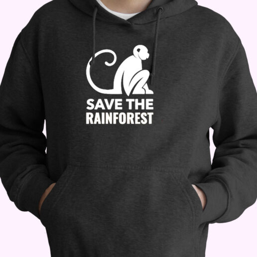 Monkey Save The Rainforest Essential Hoodie