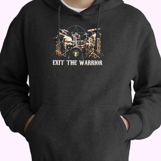 Neil Peart Playing The Drums Essential Hoodie