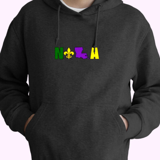 Nola Mardi Gras New Orleans Essential Hoodie