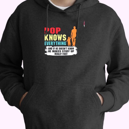 Pop Knows Everything Essential Hoodie