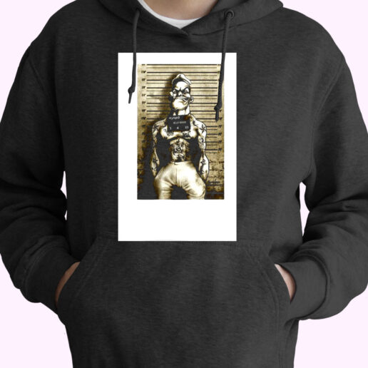 Popeye Tattoo Mugshot Poster Essential Hoodie