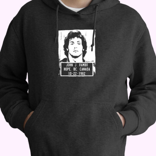 Rambo Police Mugshot Essential Hoodie