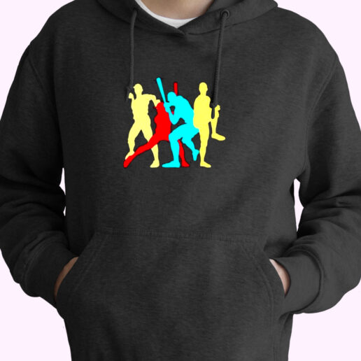 Retro Baseball Poses Essential Hoodie