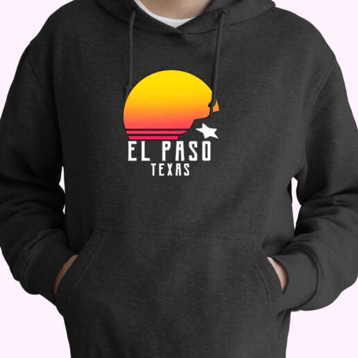 Retro El Paso Texas Sunset Essential Hoodie