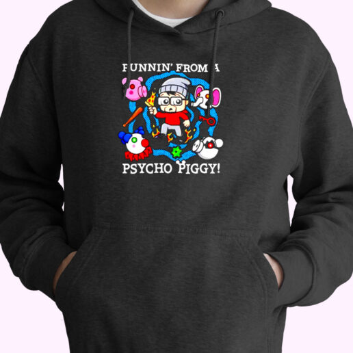 Runnin’ From A Psycho Piggy Essential Hoodie