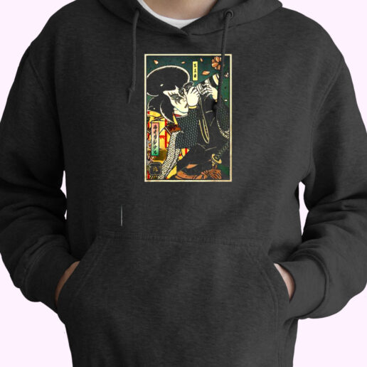 Samurai Cosplays A Photographer Japanese Essential Hoodie