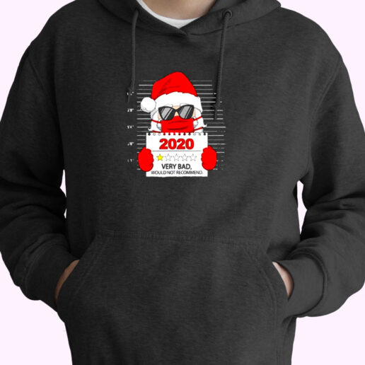 Santa Face Mask 2020 One Star Very Bad Essential Hoodie