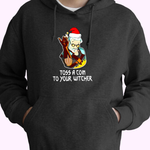 Santa Salt Bae Toss A Coin To Your Witcher Christmas Essential Hoodie