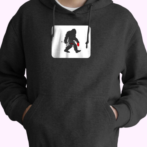 Sasquatch Disc Golf Bigfoot Essential Hoodie