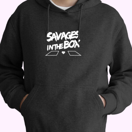 Savages In The Box New York Baseball Essential Hoodie