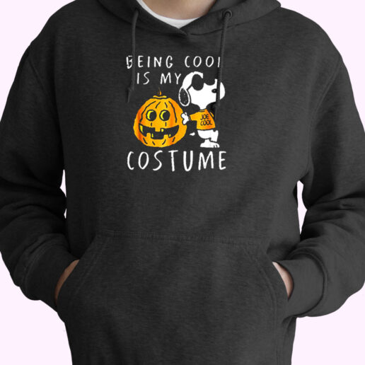 Snoopy And Pumpkins Being Cool Is My Costume Essential Hoodie