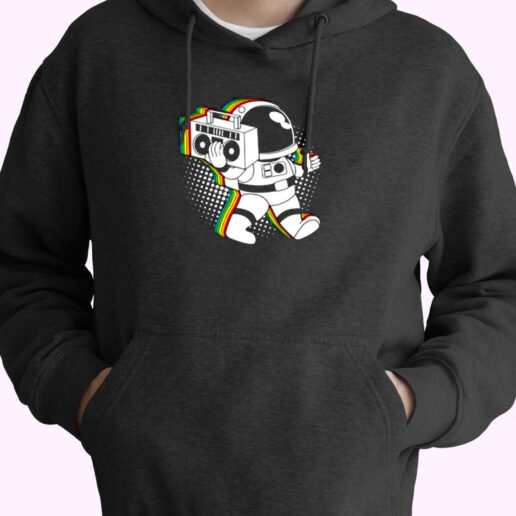 Space Astronaut Boombox Essential Hoodie