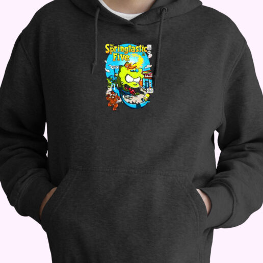 Springtastic Fantastic Four Bart Superhero Essential Hoodie