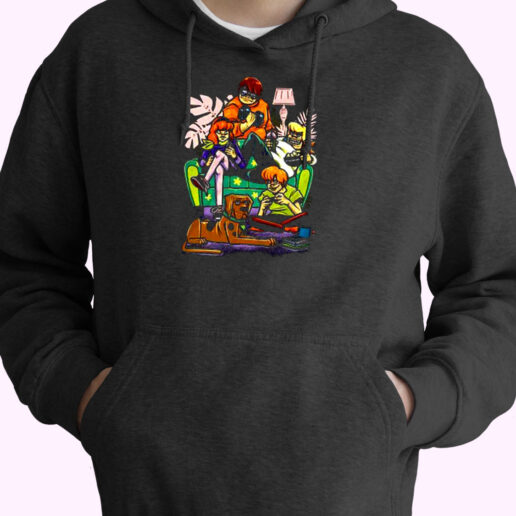 Stay Home Squad Scooby Doo Social Distancing Essential Hoodie