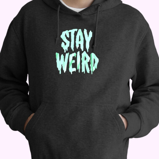 Stay Weird Glow In The Dark Essential Hoodie