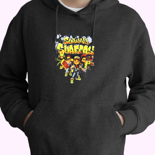 Subway Surfers Logo Game Retro Gaming Essential Hoodie