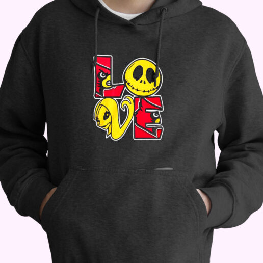 The Angry Birds Jack Skellington And Sally Love Essential Hoodie