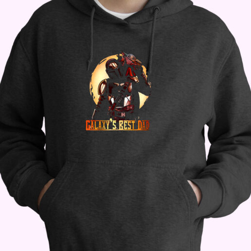 The Mandalorian Galaxys Best Dad Baby Yoda Essential Hoodie