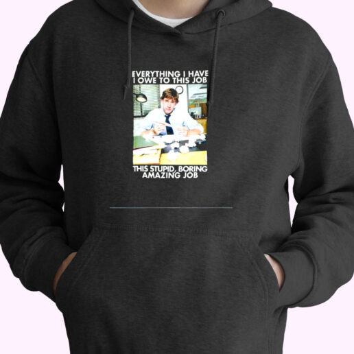 The Office Jim Halpert Stupid Boring Essential Hoodie