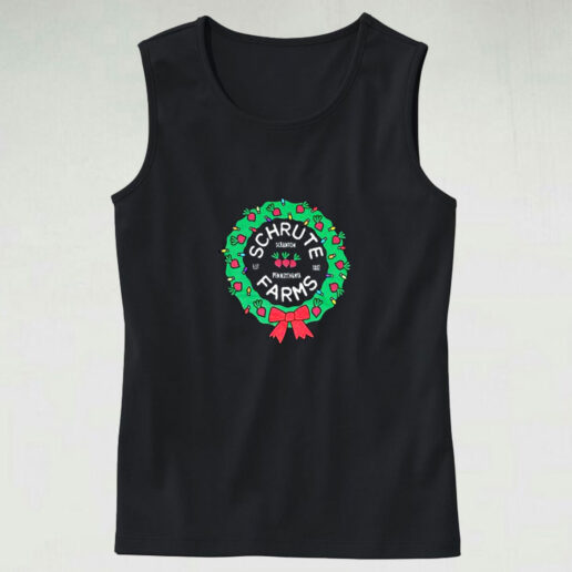 The Office Schrute Farms Christmas Graphic Tank Top