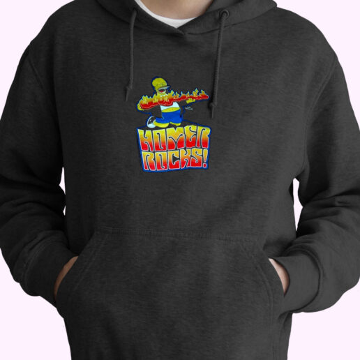 The Simpsons Homer Rocks Essential Hoodie