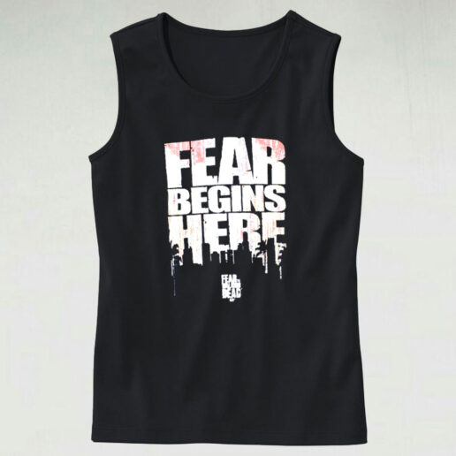 The Walking Dead Fear Begins Here Graphic Tank Top