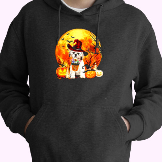 Trick Or Treat Shih Tzu Witch Essential Hoodie