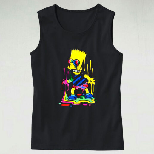 Trippy Bart The Paint Trap Is For Bart Graphic Tank Top