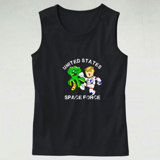 Trumps Kickin Alien Space Force Graphic Tank Top