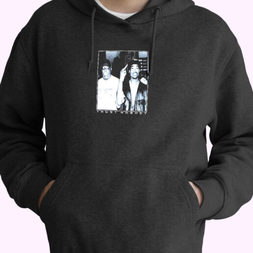 Tupac Biggie Trust Nobody Essential Hoodie