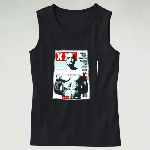 Tupac Shakur Rip Poster Graphic Tank Top