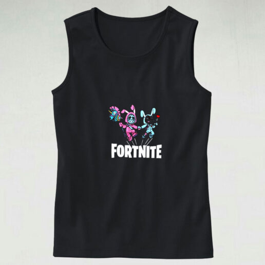 Two Bunny Fortnite Game Bunny Cute Players Graphic Tank Top