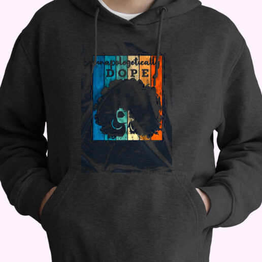 Unapologetically Dope Black Afro Essential Hoodie
