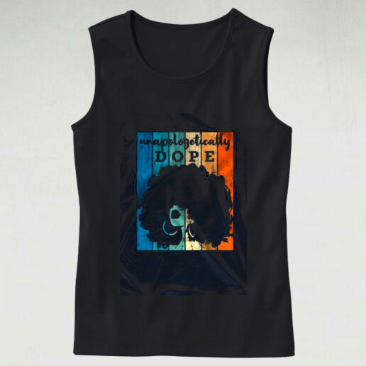 Unapologetically Dope Black Afro Graphic Tank Top