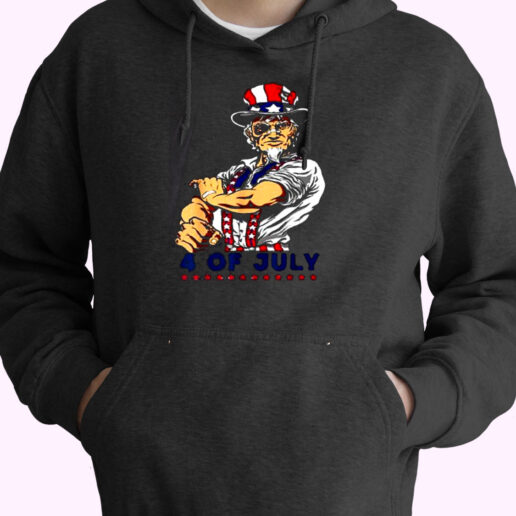 Uncle Sam Patriotic 4th Of July Essential Hoodie