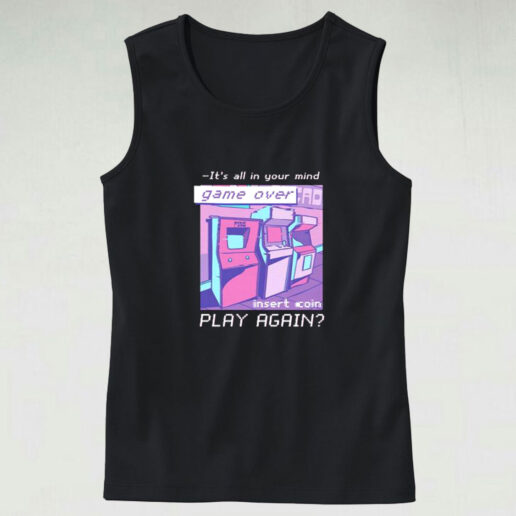 Vaporwave Game Over Graphic Tank Top