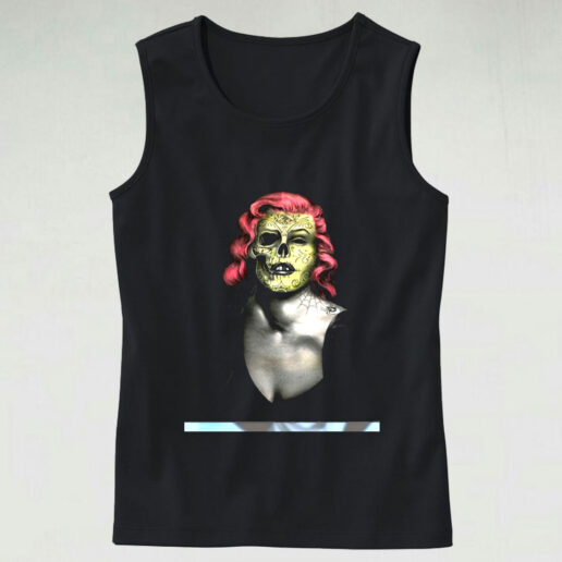 Vintage 90’s Woman Skull Tattoo Graphic Tank Top