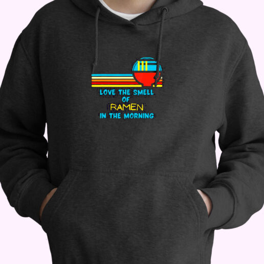 Vintage I Love The Smell Of Ramen In The Morning Essential Hoodie