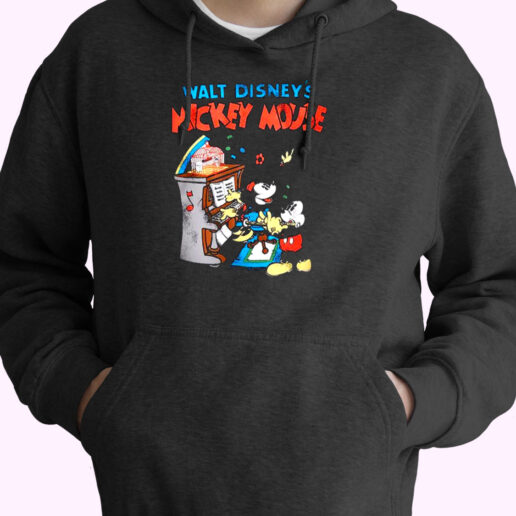 Vintage Minnie And Mickey Graphic Essential Hoodie