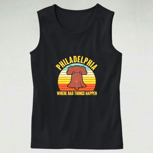 Vintage Philadelphia Where Bad Things Happen Graphic Tank Top