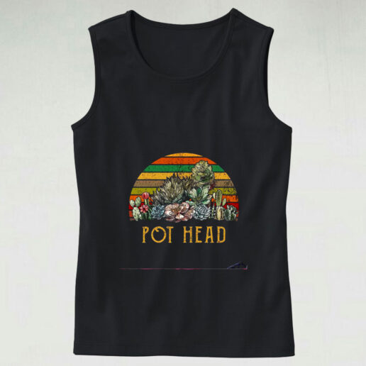 Vintage Pod Head Succulent Graphic Tank Top