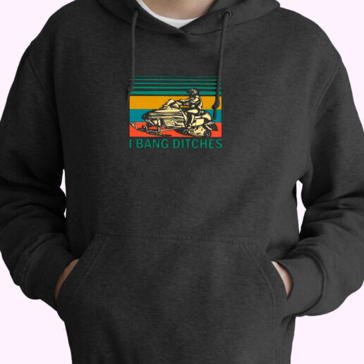 Vintage Snowmobile I Bang Ditches Essential Hoodie