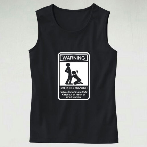 Warning Choking Hazard Graphic Tank Top