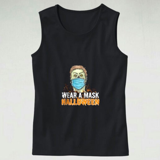 Wear A Mask Halloween Graphic Tank Top