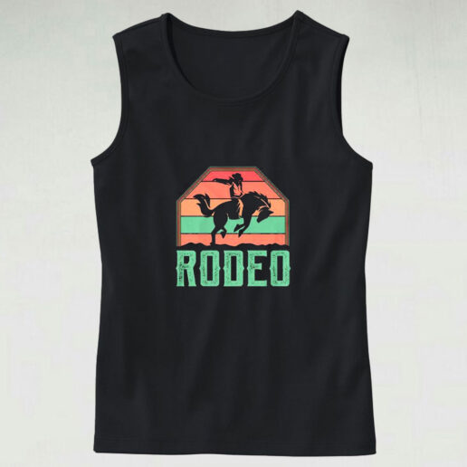 Western Horse Riding Rodeo Country Cowboy Graphic Tank Top