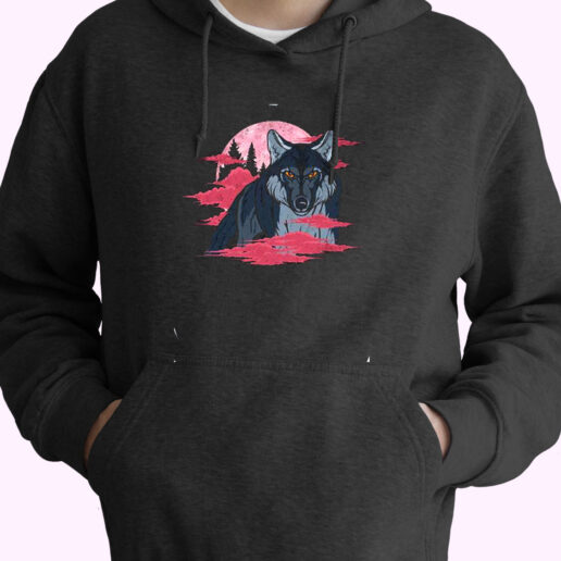 Wolf Moon Woods Wolves Essential Hoodie