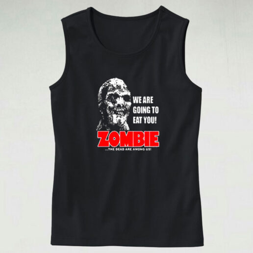 Zombie Classic Horror Movie Graphic Tank Top