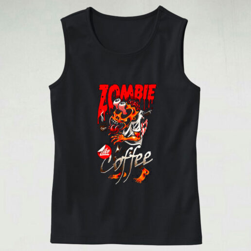 Zombie Coffee Graphic Tank Top