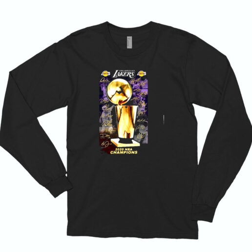 2020 Los Angeles Lakers Champions Signature Essential Long Sleeve Shirt