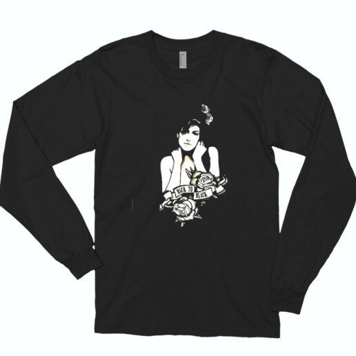 Amy Winehouse Back To Black Essential Long Sleeve Shirt